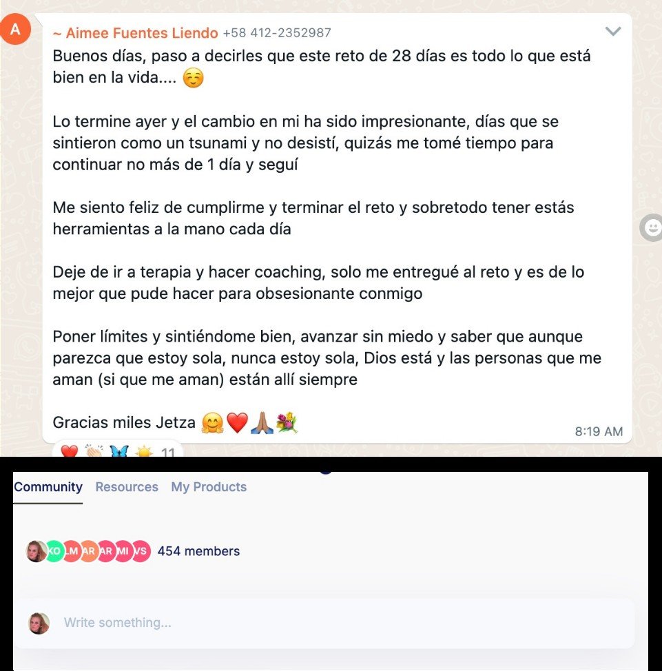 Testimonio: aprendió a poner límites y sentirse acompañada